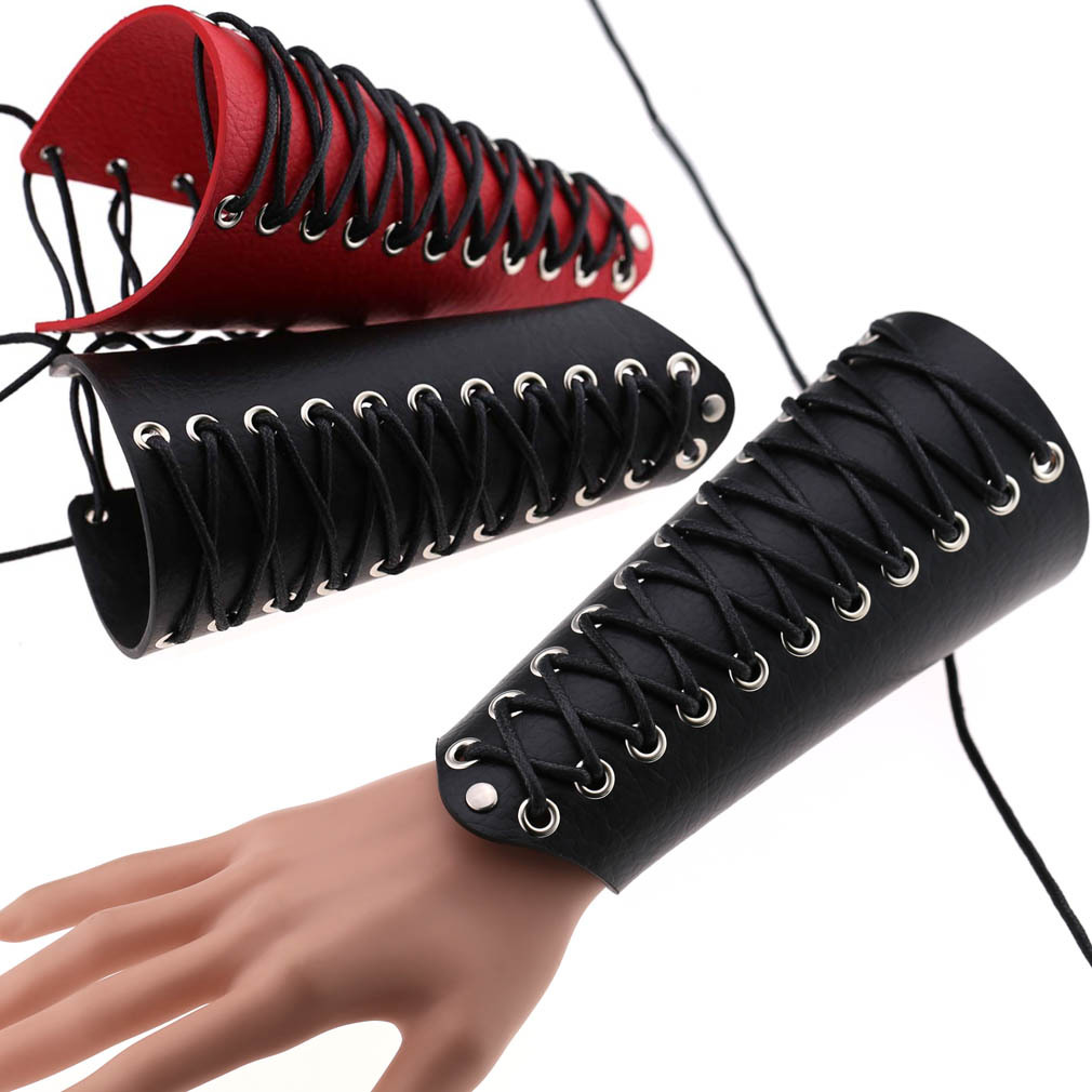 Costume Accessories PU Leather Bracelet Women Men Wristband Punk cosplay Vintage Wide Strap Bracelets Bangles Hand Jewelry, Black
Costume Accessories PU Leather Bracelet Women Men Wristband Punk cosplay Vintage Wide Strap Bracelets Bangles Hand Jewelry, Black