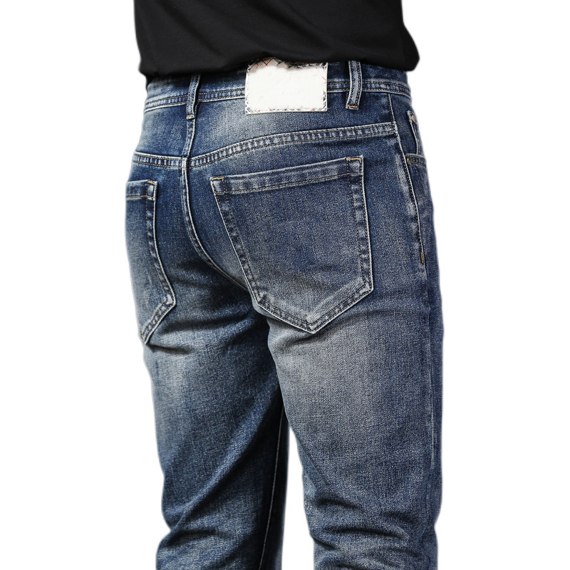 New JEANS chino Pants pant Men's trousers Stretch Autumn winter close-fitting jeans cotton slacks washed straight business casual CQ8258