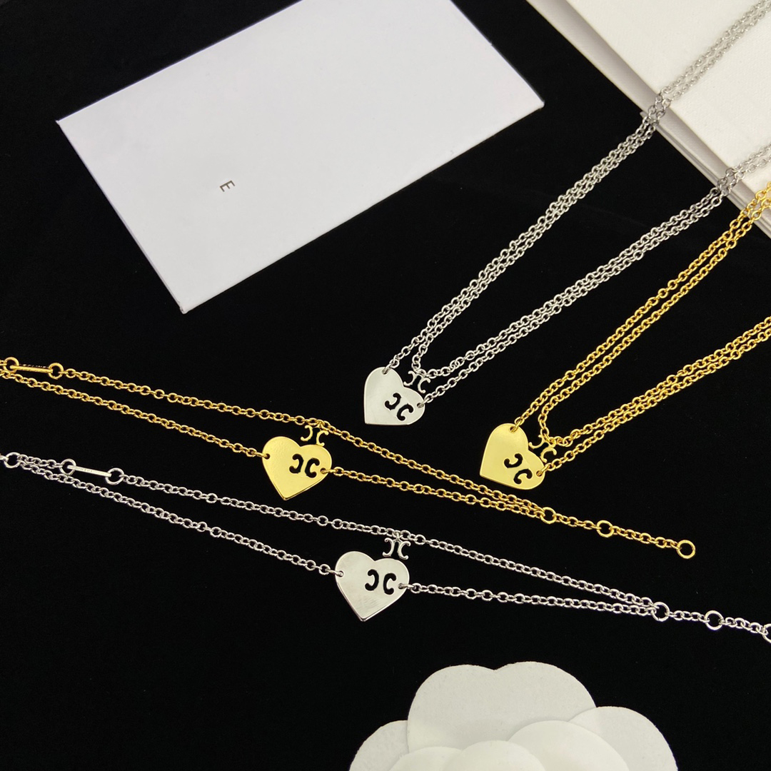 Fashion Women Luxury Designer Necklace Choker Mutilated Heart Shaped Pendant Chain 18K Gold Plated Jewelry Necklaces Wedding Gift 22112805CZ
Fashion Women Luxury Designer Necklace Choker Mutilated Heart Shaped Pendant Chain 18K Gold Plated Jewelry Necklaces Wedding Gift 22112805CZ