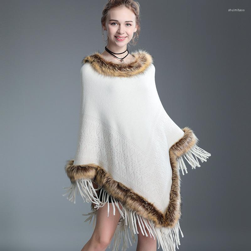 Women's Fur Faux Cape Winter Women's Pullover Sweaters Oversized Skirt Coat Poncho Vneck Loose Girl Warm Tassel Shawl Wrap Overcoat, Beige
Women's Fur Faux Cape Winter Women's Pullover Sweaters Oversized Skirt Coat Poncho Vneck Loose Girl Warm Tassel Shawl Wrap Overcoat, Beige