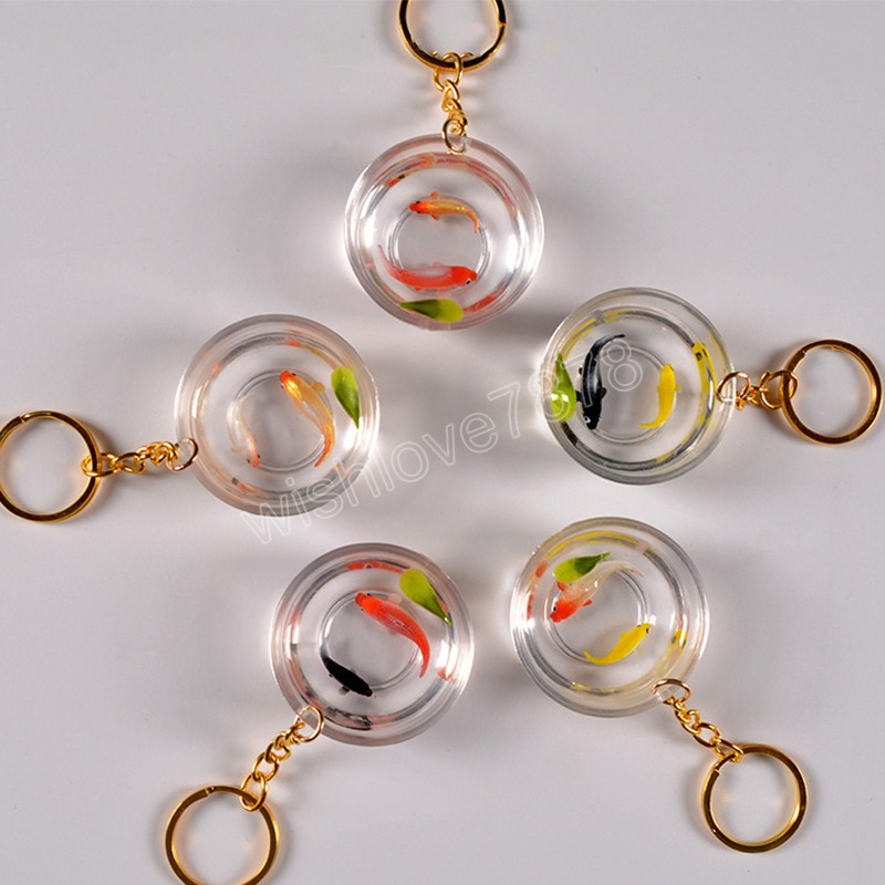 Transparent Lucky Koi Fish Tank Key chain Pendant PVC Bag Charm For Men And Women Car Keychain Keyring Jewelry Decoration Gift
Transparent Lucky Koi Fish Tank Key chain Pendant PVC Bag Charm For Men And Women Car Keychain Keyring Jewelry Decoration Gift