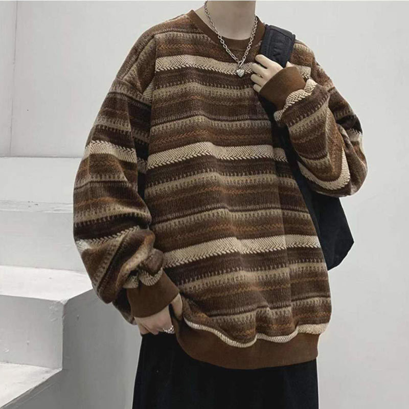 Men's Sweaters Vintage Striped Sweatshirt Men Autumn Long Sleeve Retro Oversize Sweatshirt Hip Hop BF Unisex Couples Winter Pullovers Tops 221128, Black
Men's Sweaters Vintage Striped Sweatshirt Men Autumn Long Sleeve Retro Oversize Sweatshirt Hip Hop BF Unisex Couples Winter Pullovers Tops 221128, Black