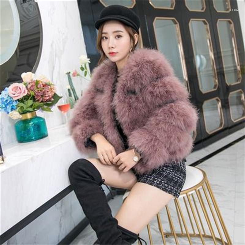 Women' Fur 2022 Winter Women' Coats Ostrich Turkey Outerwear Solid Knitted Female Jackets Long Sleeve Trendy Lady Quality, White
Women' Fur 2022 Winter Women' Coats Ostrich Turkey Outerwear Solid Knitted Female Jackets Long Sleeve Trendy Lady Quality, White