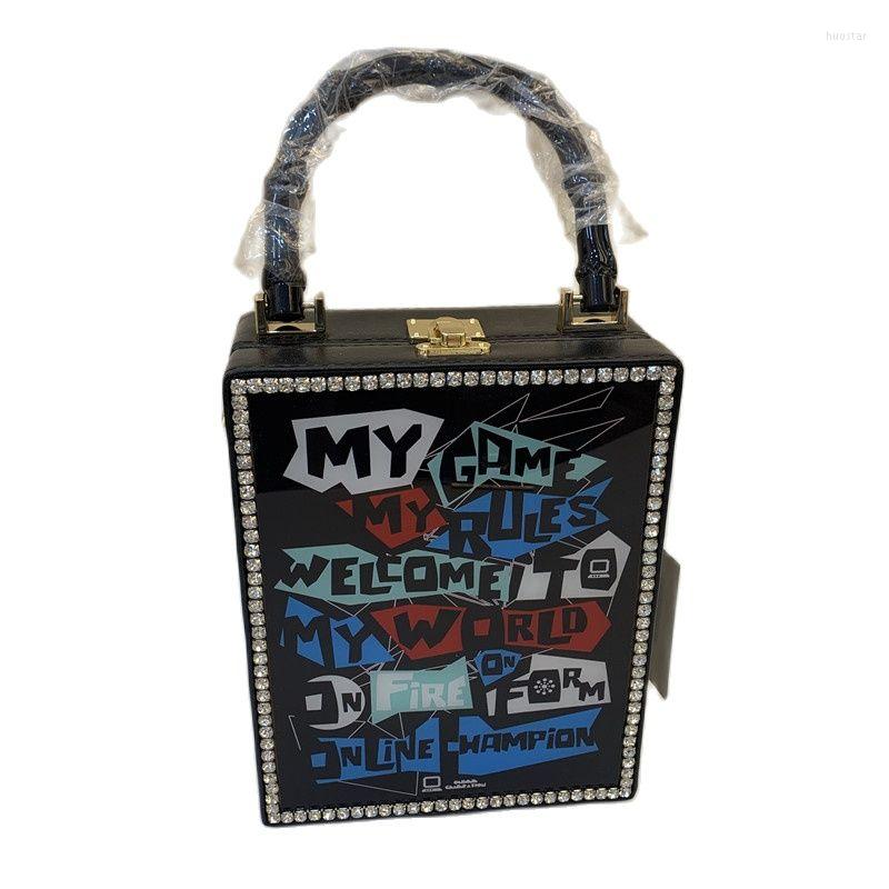Evening Bags Cosysunny Designer Luxury Diamond Printed Letters Women's Handbag Messenger Bag Small Square Box Party, See chart 1
Evening Bags Cosysunny Designer Luxury Diamond Printed Letters Women's Handbag Messenger Bag Small Square Box Party, See chart 1