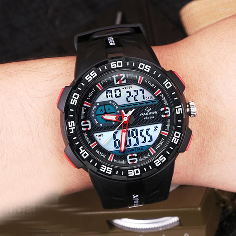 Wristwatches 2022 Pas Top Brand Watch Men Sports Watches Dual Display Analog Digital Led Electronic Quartz Man Reloj Hombre, A442-4
Wristwatches 2022 Pas Top Brand Watch Men Sports Watches Dual Display Analog Digital Led Electronic Quartz Man Reloj Hombre, A442-4