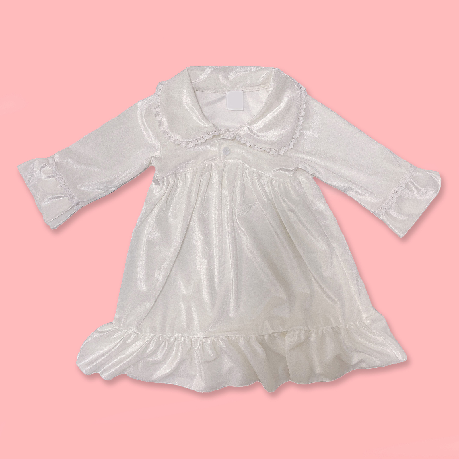 Pajamas Night Dress for kids Girl Christmas Nightdress Velvet Lace Red Green Nightgown Kids Children Nightie Homewear Pyjama 221125
