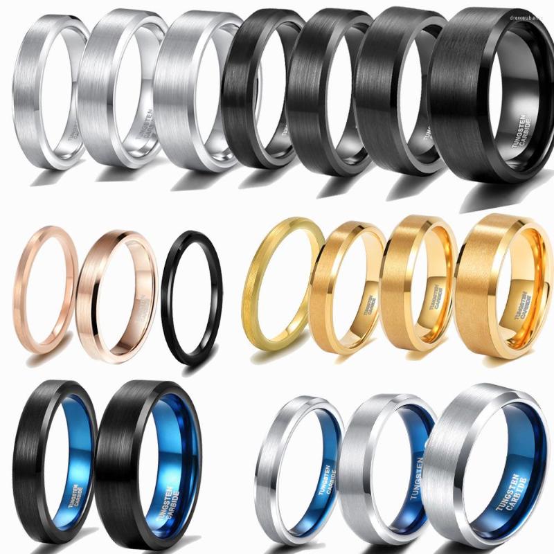 Wedding Rings NUNCAD 4mm 6mm 8mm Tungsten Carbide Steel Ring Beveled Edge Brushed Men And Women Couple Engagement Jewelry Wholesale
Wedding Rings NUNCAD 4mm 6mm 8mm Tungsten Carbide Steel Ring Beveled Edge Brushed Men And Women Couple Engagement Jewelry Wholesale