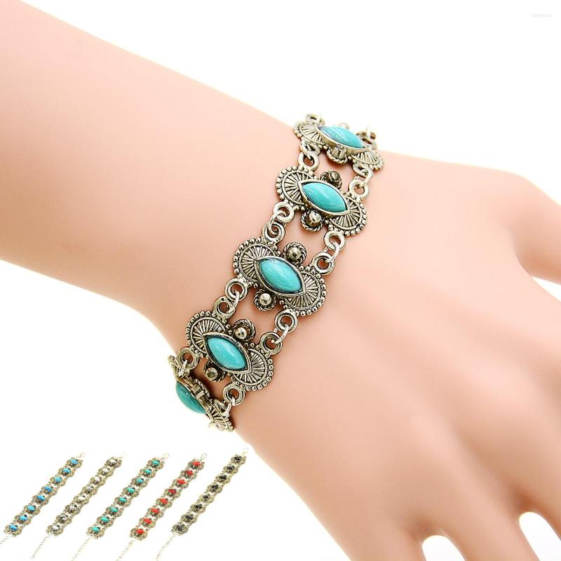 Strand Unisex Women Bracelet Bohemian Retro Hollow Out Stone Studded Wrist Band For Christmas Gift
Strand Unisex Women Bracelet Bohemian Retro Hollow Out Stone Studded Wrist Band For Christmas Gift