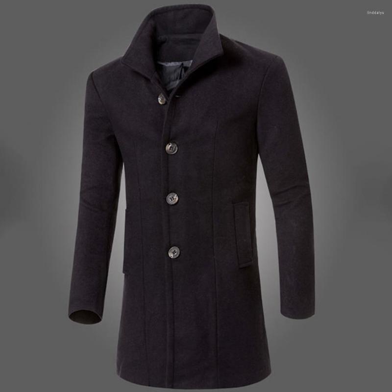 Men's Trench Coats Men Coat Single-breasted Thick Autumn Winter Warm Lapel Mid-Length Windbreaker For Daily Wear, Black
Men's Trench Coats Men Coat Single-breasted Thick Autumn Winter Warm Lapel Mid-Length Windbreaker For Daily Wear, Black