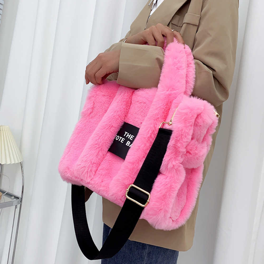 Totes Winter Faux Fur Plush Tote Bag Women's Bag Letter Designer Large Capacity Handbag Shoulder Bag Purses Female Satchel Bags Bolsas Y2211, White large
Totes Winter Faux Fur Plush Tote Bag Women's Bag Letter Designer Large Capacity Handbag Shoulder Bag Purses Female Satchel Bags Bolsas Y2211, White large