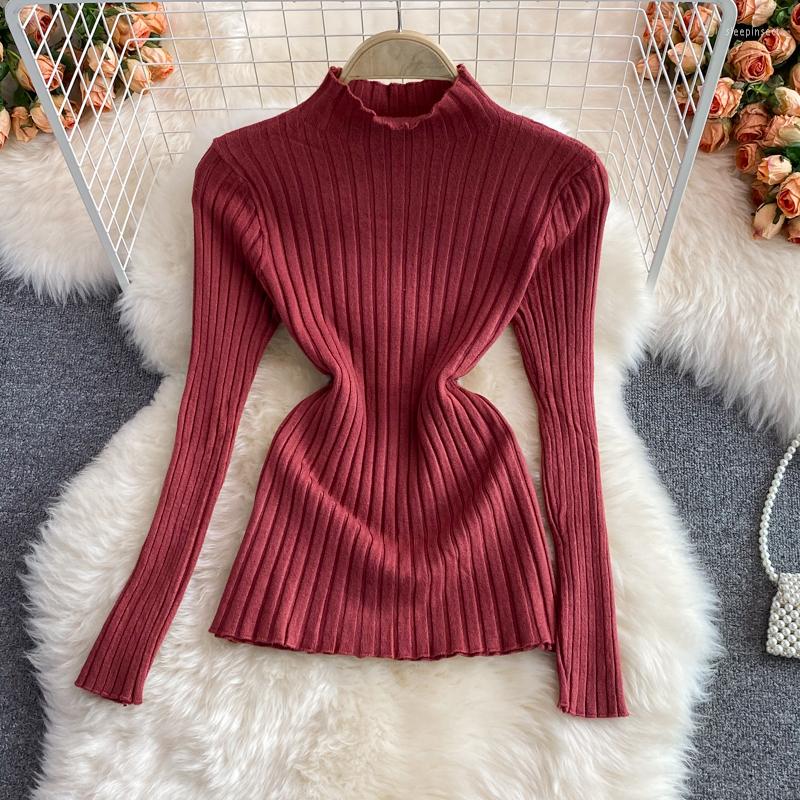 Women's Sweaters Vintage Women's Sweater Solid Color Stand Collar Long Sleeve Knit Pullover Tops Female 2022 Fashion Tide Jumpers, Black
Women's Sweaters Vintage Women's Sweater Solid Color Stand Collar Long Sleeve Knit Pullover Tops Female 2022 Fashion Tide Jumpers, Black