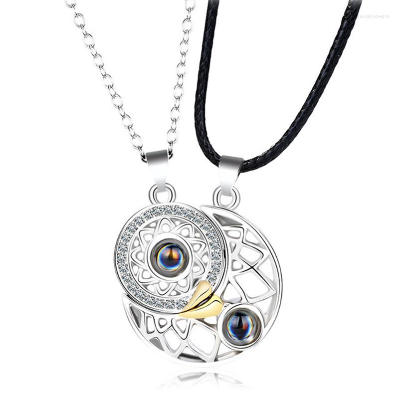 Pendant Necklaces The Latest Sun Moon Star Couple Necklace Magnet Mutual Attraction Valentine's Women Good-looking XIN-
Pendant Necklaces The Latest Sun Moon Star Couple Necklace Magnet Mutual Attraction Valentine's Women Good-looking XIN-