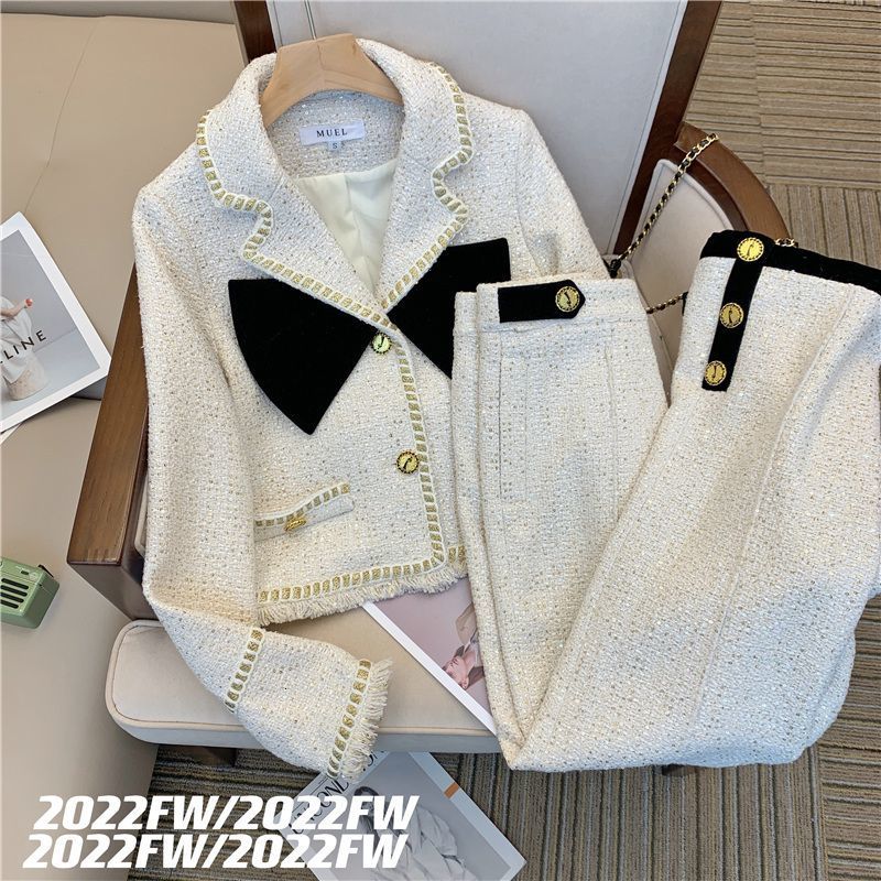 Women s Two Piece Pants Korean Version of The Dress Spring Female Socialite Temperament French Senior Design Sense Pieces 221125, White 2-piece set
Women s Two Piece Pants Korean Version of The Dress Spring Female Socialite Temperament French Senior Design Sense Pieces 221125, White 2-piece set