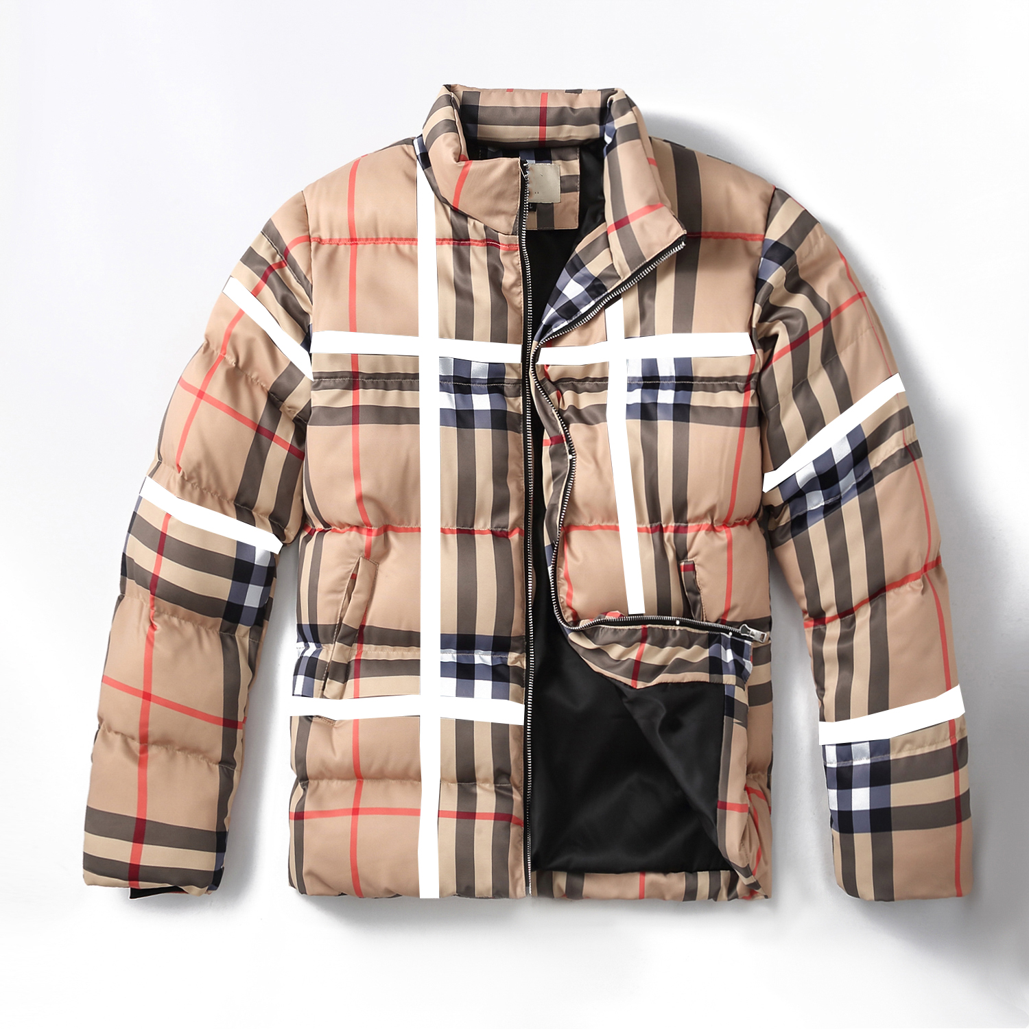 Men's down jacket winter beige plaid brand weatherproof stand-up collar windbreaker men and women with the same European casual fashion thick warm large XXL 3XL
Men's down jacket winter beige plaid brand weatherproof stand-up collar windbreaker men and women with the same European casual fashion thick warm large XXL 3XL