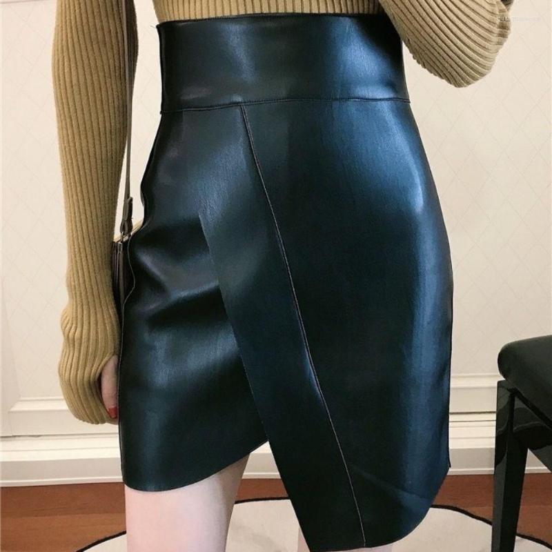 Skirts Spring Fashion Skirt Women's High Waist A-line Korean Slim Short Pu Leather Faldas Largas Mujer, Black
Skirts Spring Fashion Skirt Women's High Waist A-line Korean Slim Short Pu Leather Faldas Largas Mujer, Black