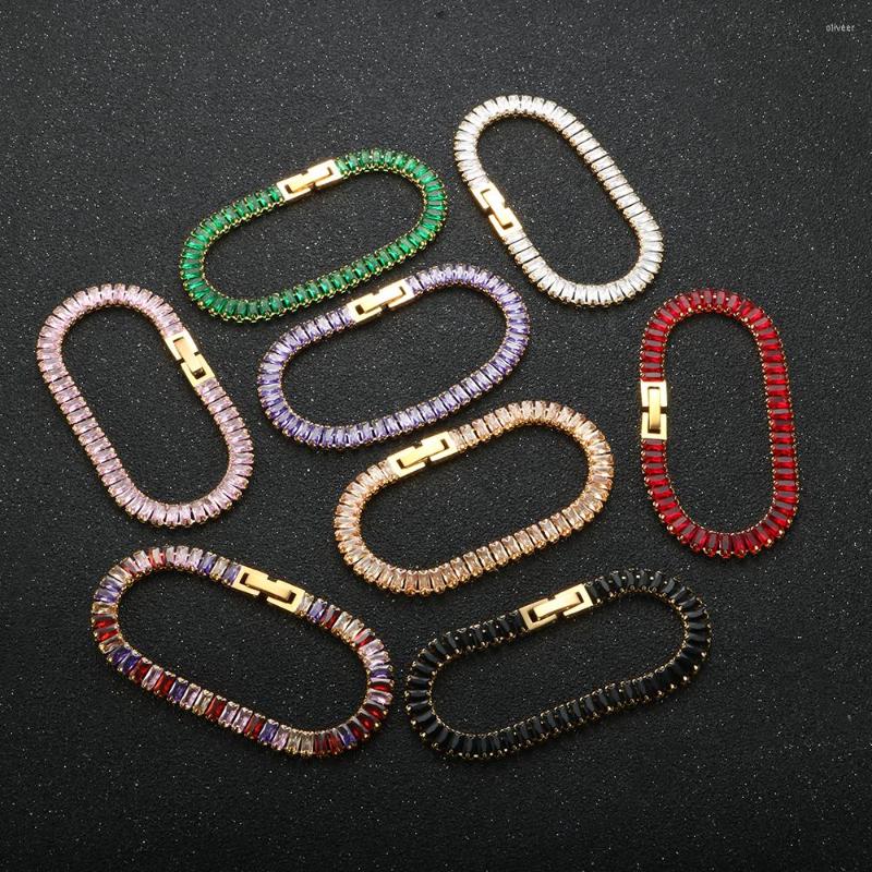 Charm Bracelets Luxury Shinny High Quality Square Colorful Bling Cubic Zirconia Full Crystal Bangles For Women Wedding Party Jewelry
Charm Bracelets Luxury Shinny High Quality Square Colorful Bling Cubic Zirconia Full Crystal Bangles For Women Wedding Party Jewelry