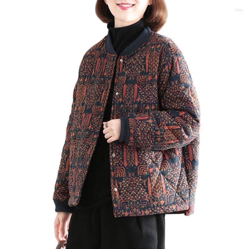 Women's Trench Coats Female Korean Fashion Printing Cotton-padded Jacket Women Winter Thicker Loose Casual Stand-up Collar Retro Cotton Coat, Navy
Women's Trench Coats Female Korean Fashion Printing Cotton-padded Jacket Women Winter Thicker Loose Casual Stand-up Collar Retro Cotton Coat, Navy