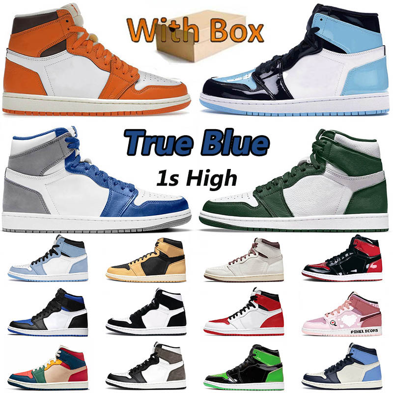 Mens 1 High OG 1s Basketball Shoes Jumpman University Blue Patent Bred Heritage Brotherhood Gorge Green Dark Mocha Black White True Blue UNC Retro Men Women Sneakers, 25 36-46 gold pendants
Mens 1 High OG 1s Basketball Shoes Jumpman University Blue Patent Bred Heritage Brotherhood Gorge Green Dark Mocha Black White True Blue UNC Retro Men Women Sneakers, 25 36-46 gold pendants