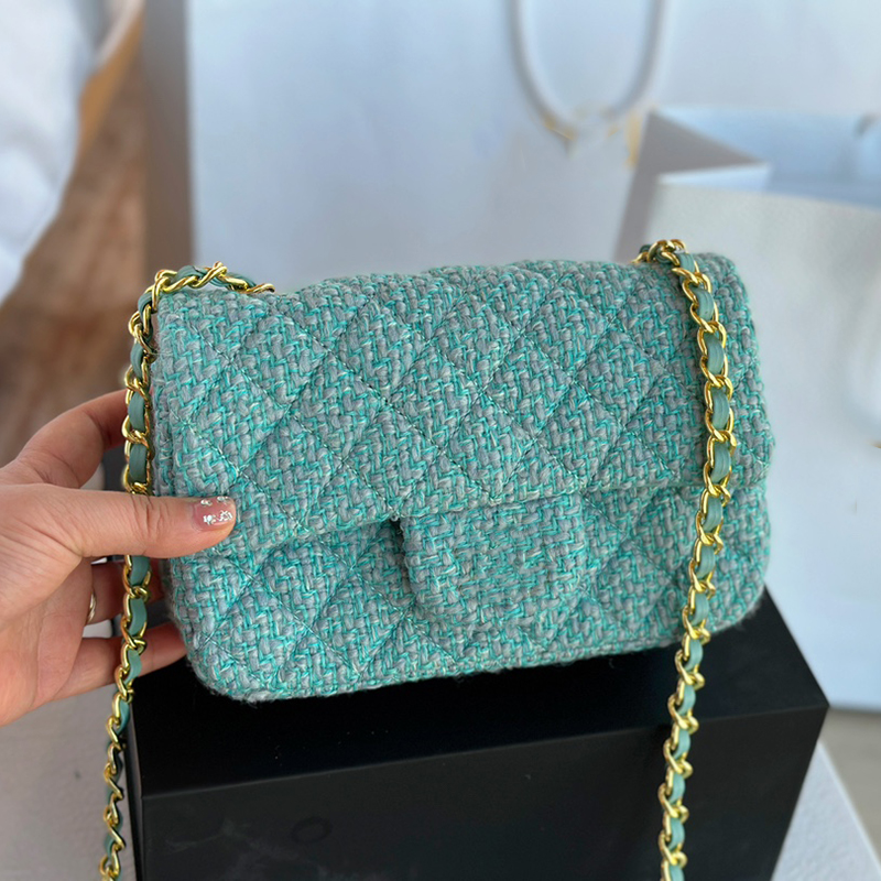 Classic Cf Houndstooth Flap Tweed Crossbody Bags France Brand Fashion Quilted Matelasse Lady Chain Bag Women Shoulder Bag Luxury Designer Handbag Coin Purse Wallet, Blue
Classic Cf Houndstooth Flap Tweed Crossbody Bags France Brand Fashion Quilted Matelasse Lady Chain Bag Women Shoulder Bag Luxury Designer Handbag Coin Purse Wallet, Blue