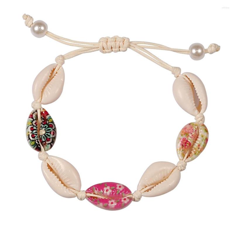 Charm Bracelets Natural Seashell Hand Knit Rope Chain Bracelet Bohemia Fashion Jewery Shell Women Conch Beaded Strand
Charm Bracelets Natural Seashell Hand Knit Rope Chain Bracelet Bohemia Fashion Jewery Shell Women Conch Beaded Strand