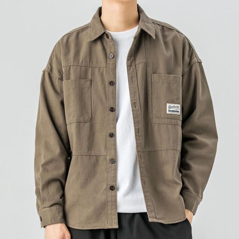 Men's Casual Shirts Trendy Men Autumn Shirt Buttons Lightweight Streetwear Wear-resistant Lapel Cargo, Black
Men's Casual Shirts Trendy Men Autumn Shirt Buttons Lightweight Streetwear Wear-resistant Lapel Cargo, Black