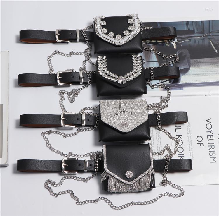 Waist Bags 2022 Mini Packs Women PU Leather Crystal Rhinestone Belt Coin Purse Pack Bag Detachable Chain Flap Messenger
Waist Bags 2022 Mini Packs Women PU Leather Crystal Rhinestone Belt Coin Purse Pack Bag Detachable Chain Flap Messenger