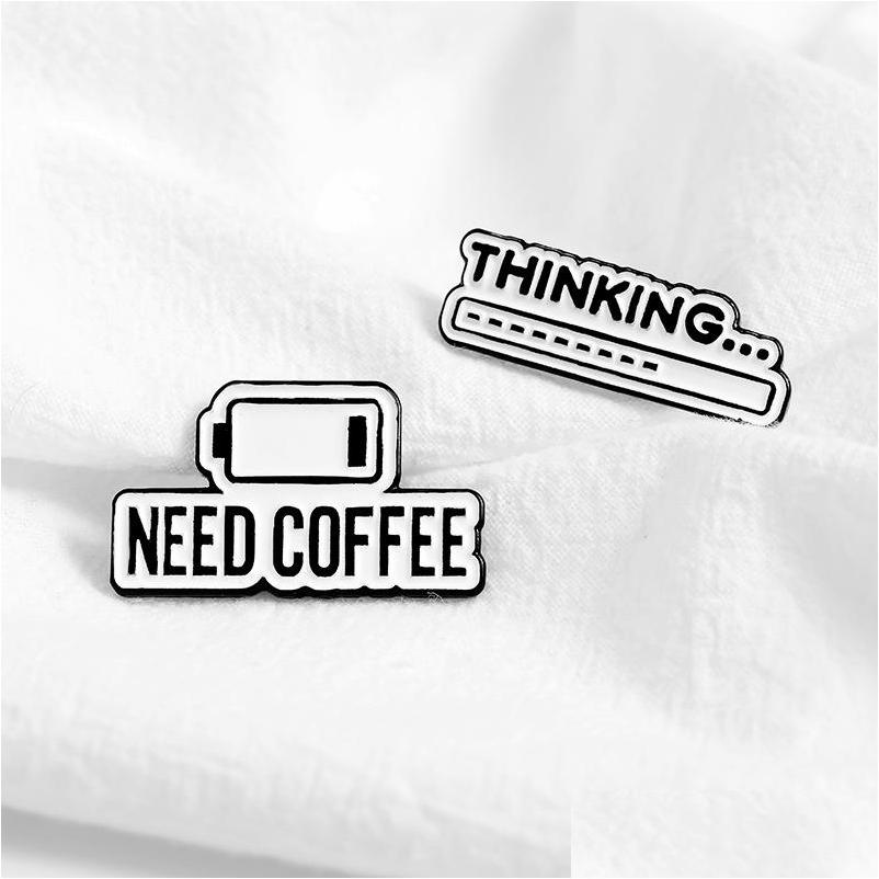 Pins Brooches Personality Creative Letter Need Coffee Brooches For Women Alloy Badges Cartoon Insufficient Charge Collar Pin Denim Dh2Lm
Pins Brooches Personality Creative Letter Need Coffee Brooches For Women Alloy Badges Cartoon Insufficient Charge Collar Pin Denim Dh2Lm