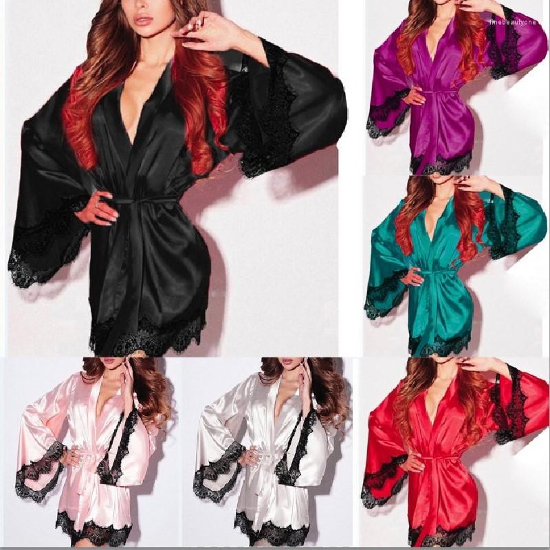 Women's Sleepwear Silk Bathrobe For Women Multi Color Large Size Erotic Satin Underwear Sexy Long Sleeve Kimono Nightgown Chiffon Strappy, A324
Women's Sleepwear Silk Bathrobe For Women Multi Color Large Size Erotic Satin Underwear Sexy Long Sleeve Kimono Nightgown Chiffon Strappy, A324