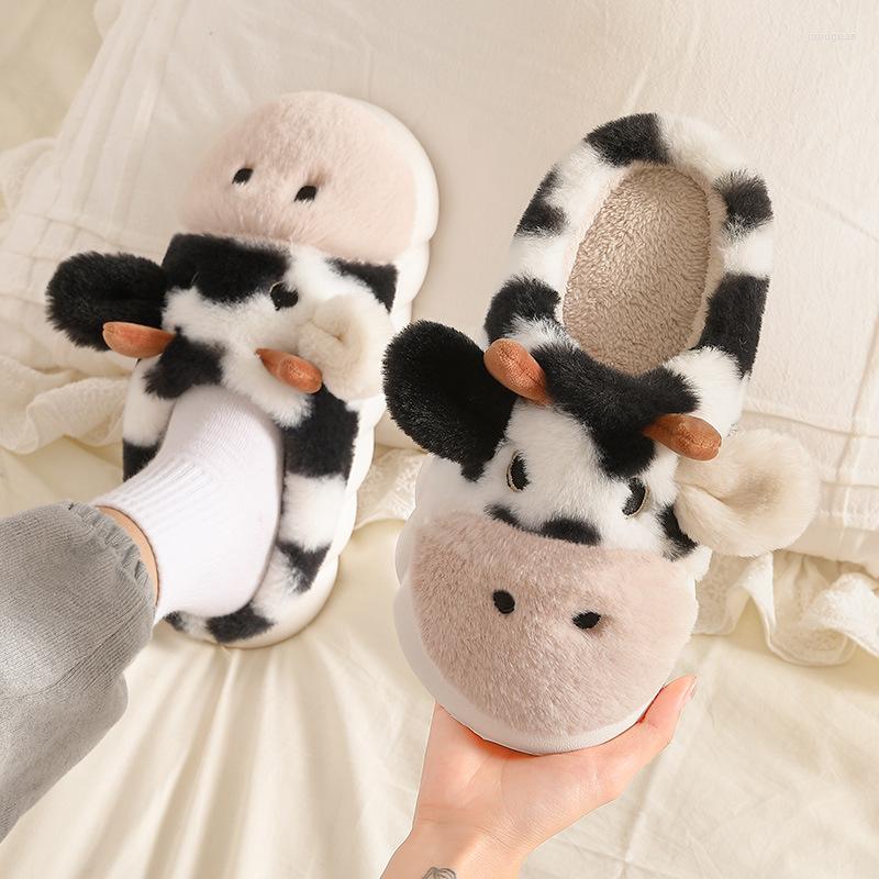 Slippers 2022 Cute Cow Cotton Women's Winter Home Shoes Non-slip Warm Thick Bottom Baotou Plush Women
Slippers 2022 Cute Cow Cotton Women's Winter Home Shoes Non-slip Warm Thick Bottom Baotou Plush Women