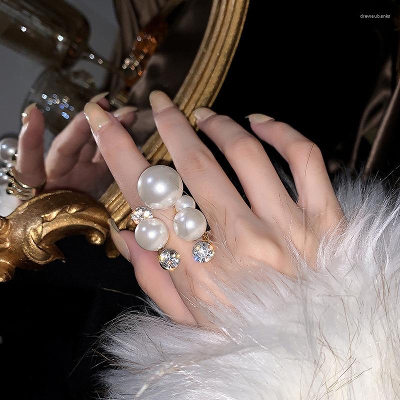 Wedding Rings Irregular Big Simulated Pearl For Women Zircon Crystal Party Finger Ring Adjustable Jewelry Gift Anillos
Wedding Rings Irregular Big Simulated Pearl For Women Zircon Crystal Party Finger Ring Adjustable Jewelry Gift Anillos