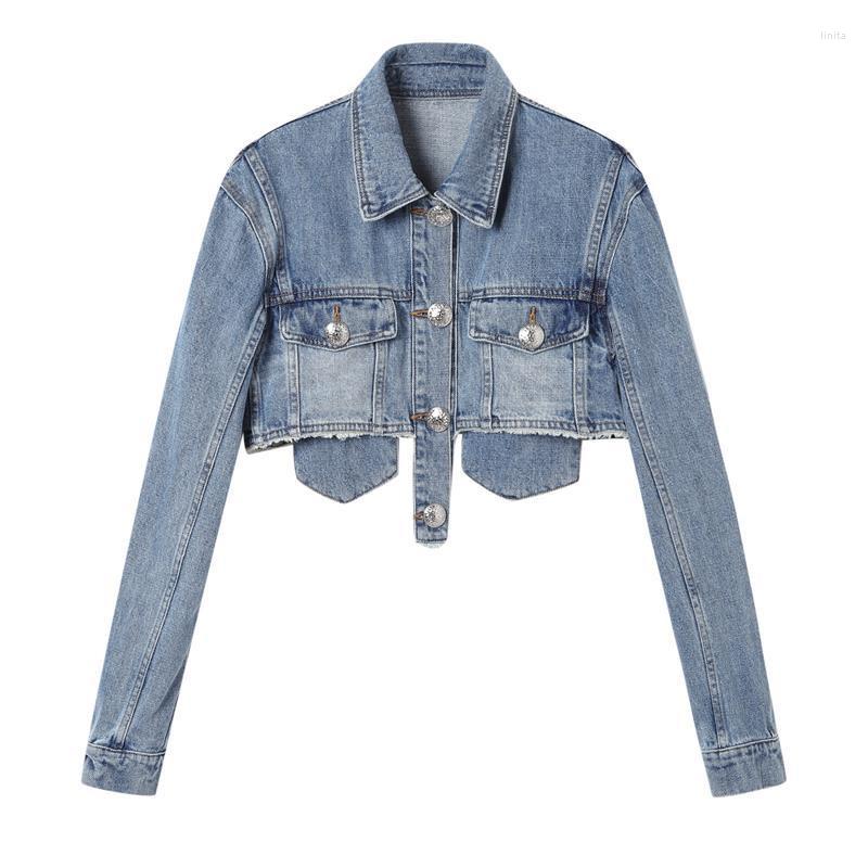 Women' Jackets Student Short Denim Jacket Female 2022Women Spring Autumn Korean Version Zipper Women Loose All-MatchDenim Coat A20, Denim blue
Women' Jackets Student Short Denim Jacket Female 2022Women Spring Autumn Korean Version Zipper Women Loose All-MatchDenim Coat A20, Denim blue