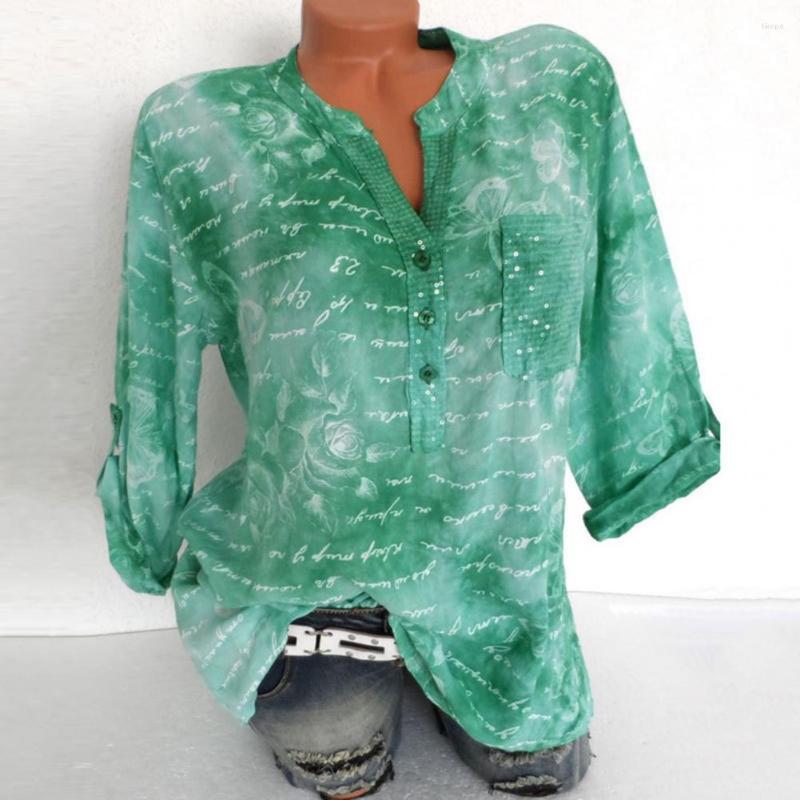 Women's Blouses Women Shirt Floral Print O Neck Single-breasted Pullovers Top Loose Blouse For Women's Clothing Streetwear, Blue
Women's Blouses Women Shirt Floral Print O Neck Single-breasted Pullovers Top Loose Blouse For Women's Clothing Streetwear, Blue