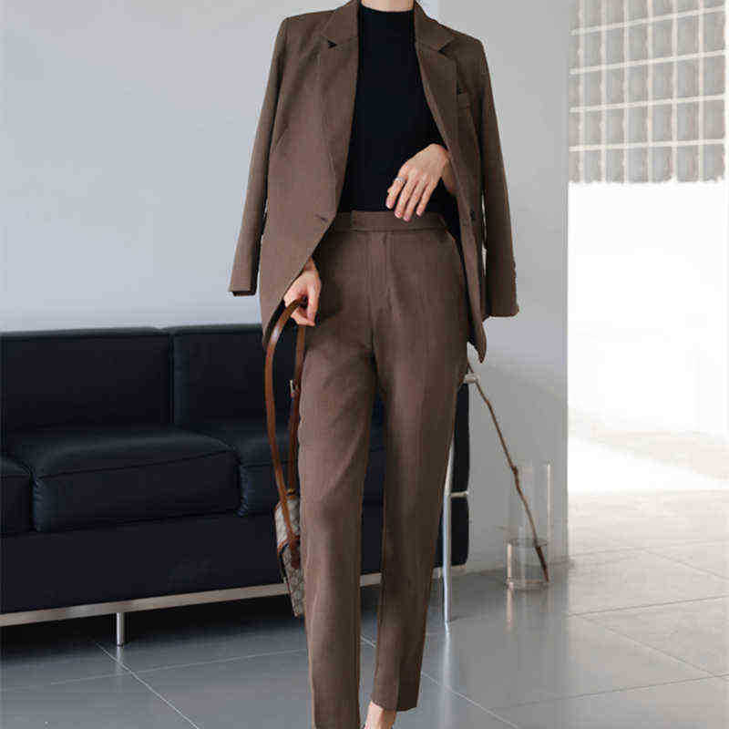 Blazer Business Sets Autumn Korean Style Two Piece Set Women Long Sleeve Suit Jacket Long Pants Office Lady 2 Piece Outfits J220813, Picture color set
Blazer Business Sets Autumn Korean Style Two Piece Set Women Long Sleeve Suit Jacket Long Pants Office Lady 2 Piece Outfits J220813, Picture color set