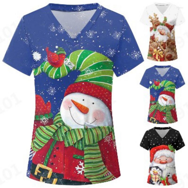 Men's T Shirts Merry Christmas V Neck Top Shirt Women Scrub Tops Printed Short Sleeve Casual Uniform Clinic Working Blouse T-Shirts
Men's T Shirts Merry Christmas V Neck Top Shirt Women Scrub Tops Printed Short Sleeve Casual Uniform Clinic Working Blouse T-Shirts
