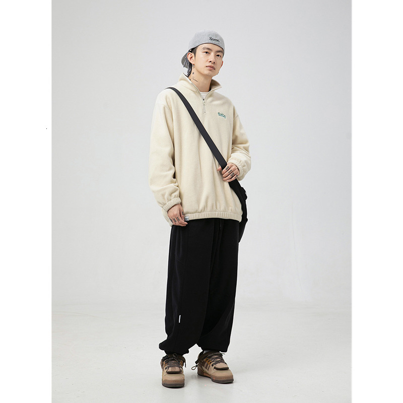 Men's Jackets Men Clothing Fashion Style Embroidery Fleece Black Stand Collar Sweater Recreational Loose Neutral Sweatshirts Autumn 221128, Beige
Men's Jackets Men Clothing Fashion Style Embroidery Fleece Black Stand Collar Sweater Recreational Loose Neutral Sweatshirts Autumn 221128, Beige