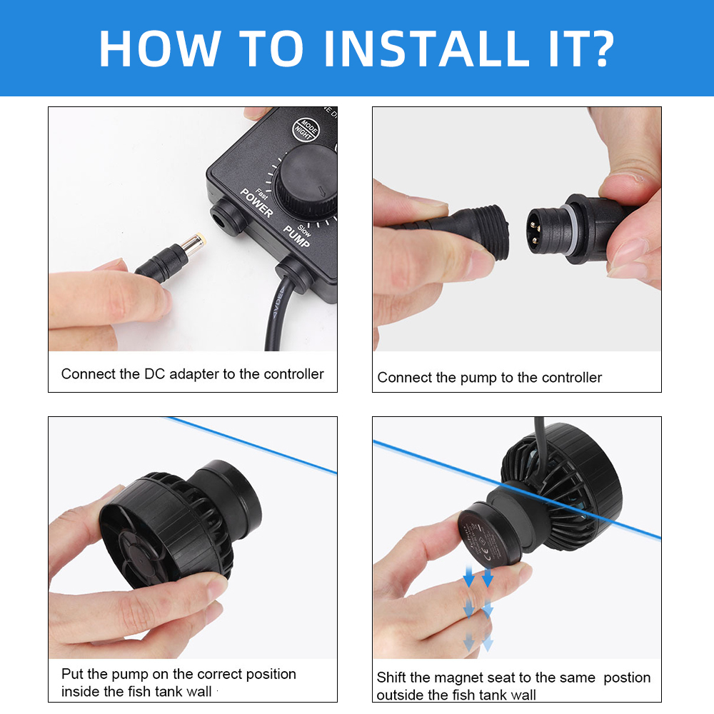 Water Pumps Jebao SLW Series Aquarium Filter Fountain 24V 5W 10W 20W 30W For Fish Tank Garden Aquariums Accessoires 221128