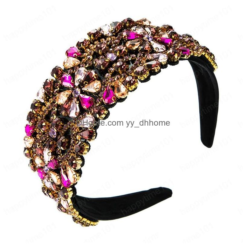 Headbands Luxury Crystal Flower Headband Gorgeous Mti Color Geometric Gem Diamond Beaded Hairband Girls Tiara Crowns Drop Delivery J Dhov3
Headbands Luxury Crystal Flower Headband Gorgeous Mti Color Geometric Gem Diamond Beaded Hairband Girls Tiara Crowns Drop Delivery J Dhov3