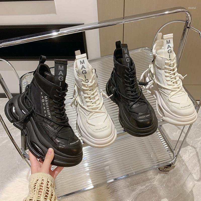 Dress Shoes 2022 Winter Ladies Sneakers Casual High-Top Women'S Leather Side Zipper Thick-Soled Lace-Up Vulcanized, Black
Dress Shoes 2022 Winter Ladies Sneakers Casual High-Top Women'S Leather Side Zipper Thick-Soled Lace-Up Vulcanized, Black