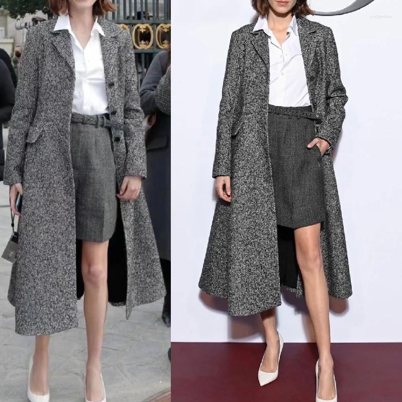 Women' Jackets 2022 Brand Design Wool Coat Pure Silk Lining Hem Trench For Women Winter Clothes, Dark grey
Women' Jackets 2022 Brand Design Wool Coat Pure Silk Lining Hem Trench For Women Winter Clothes, Dark grey