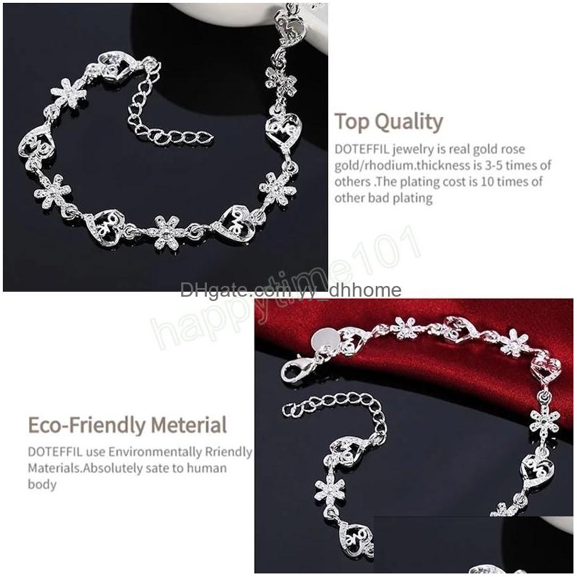 Charm Bracelets 925 Sterling Sier Aaa Zircon Fl Heart Flower Bracelet For Women Wedding Engagement Party Fashion Jewelry Drop Delive Dhzkh
Charm Bracelets 925 Sterling Sier Aaa Zircon Fl Heart Flower Bracelet For Women Wedding Engagement Party Fashion Jewelry Drop Delive Dhzkh