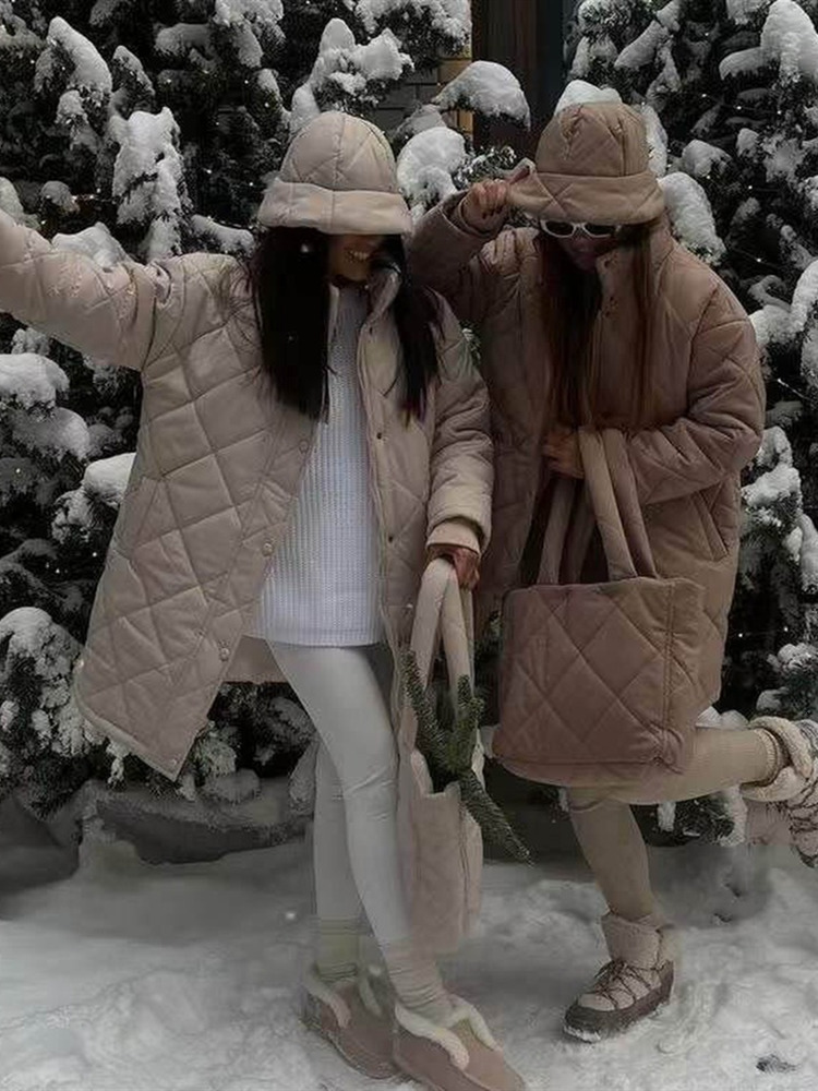 Women' Down Parkas Mandylandy Women Winter Warm Parka Fashion Female Y2K Long Sleeve Stand Collar Thick Single Breasted Zipper Jacket Coat Outwear 221125, Black shoulder bag
Women' Down Parkas Mandylandy Women Winter Warm Parka Fashion Female Y2K Long Sleeve Stand Collar Thick Single Breasted Zipper Jacket Coat Outwear 221125, Black shoulder bag