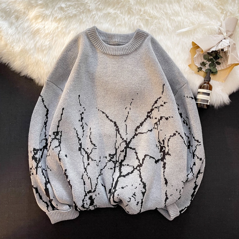 Men's Sweaters Men ONeck Sweaters Autumn Vintage Harajuku Oversized Fashion Pullover Male Streetwear Gothic Print Black White Sweater 221128
Men's Sweaters Men ONeck Sweaters Autumn Vintage Harajuku Oversized Fashion Pullover Male Streetwear Gothic Print Black White Sweater 221128
