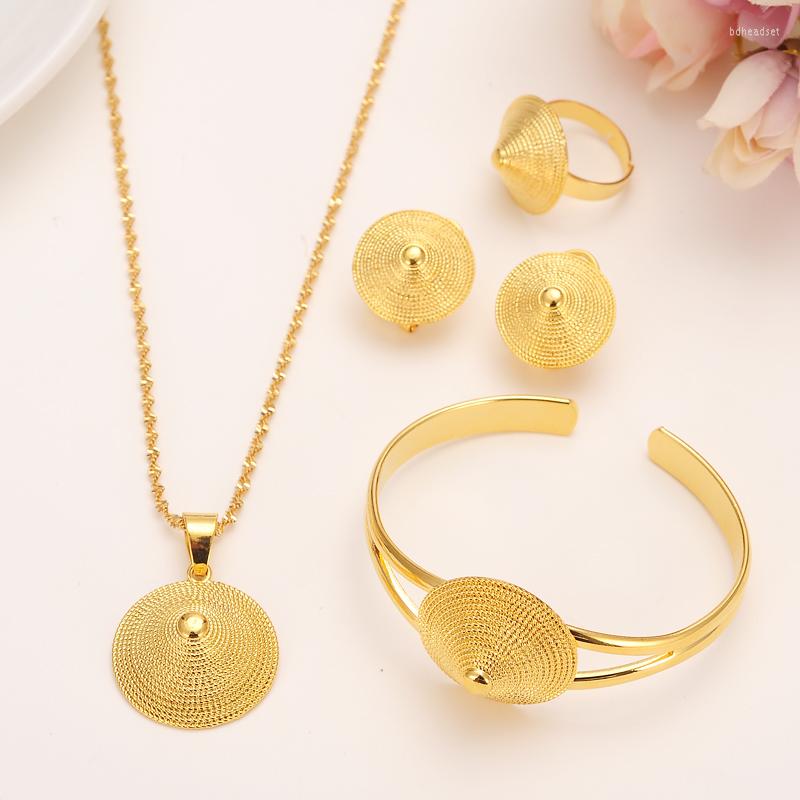 Necklace Earrings Set Ethiopian Jewelry Gold Filled Pendant Necklaces/Earrings/Ring/Bangle African Bridal Habesha Ethiopia Women Wedding, Picture shown
Necklace Earrings Set Ethiopian Jewelry Gold Filled Pendant Necklaces/Earrings/Ring/Bangle African Bridal Habesha Ethiopia Women Wedding, Picture shown
