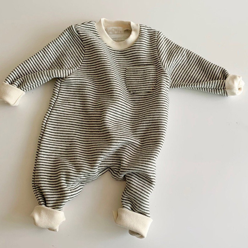 Rompers MILANCEL spring baby clothes striped infant girls boys jumpsuits simple style playsuit 221125