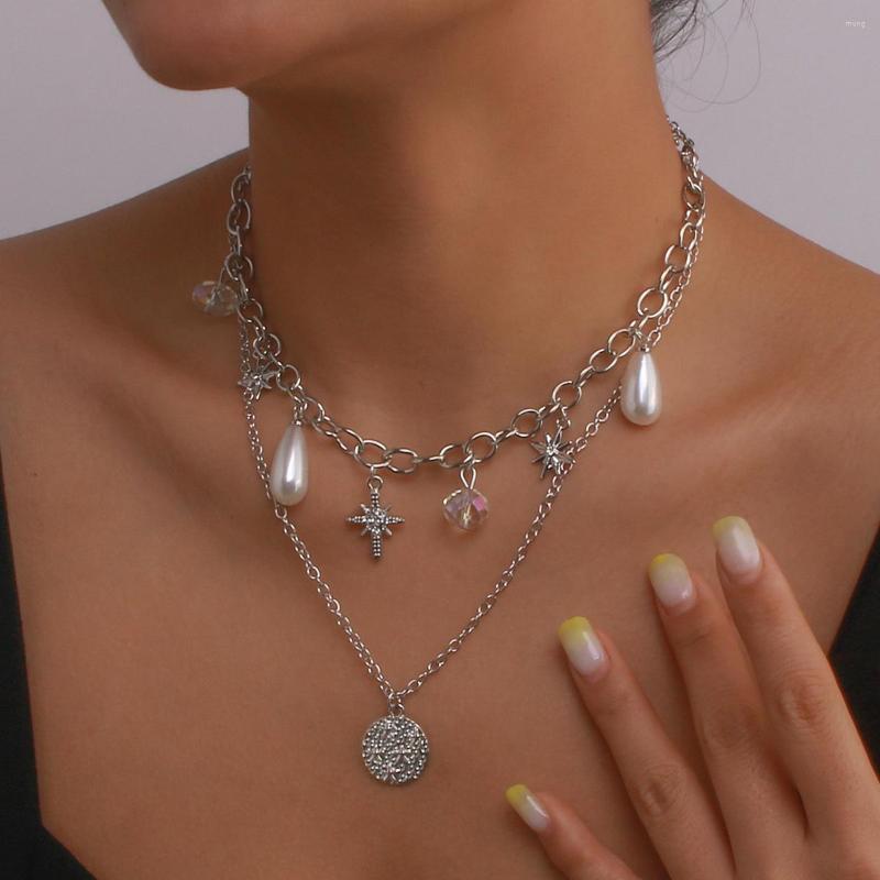 Choker Women Layered Beads Chocker Gold Color Chain Star Pearl Necklace Jewelry Collana Kolye Bijoux Collares Mujer Collier
Choker Women Layered Beads Chocker Gold Color Chain Star Pearl Necklace Jewelry Collana Kolye Bijoux Collares Mujer Collier