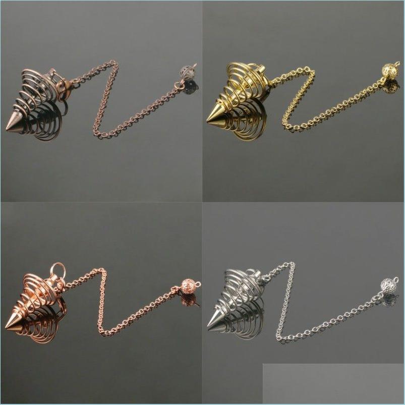 Other Metal Pendum Pendos Pendant Pendums For Dowsing Divination Spiral Cone Antique Plated Gold Sier Color Pyramid Pende 15 Dhgarden Dhj8W
Other Metal Pendum Pendos Pendant Pendums For Dowsing Divination Spiral Cone Antique Plated Gold Sier Color Pyramid Pende 15 Dhgarden Dhj8W