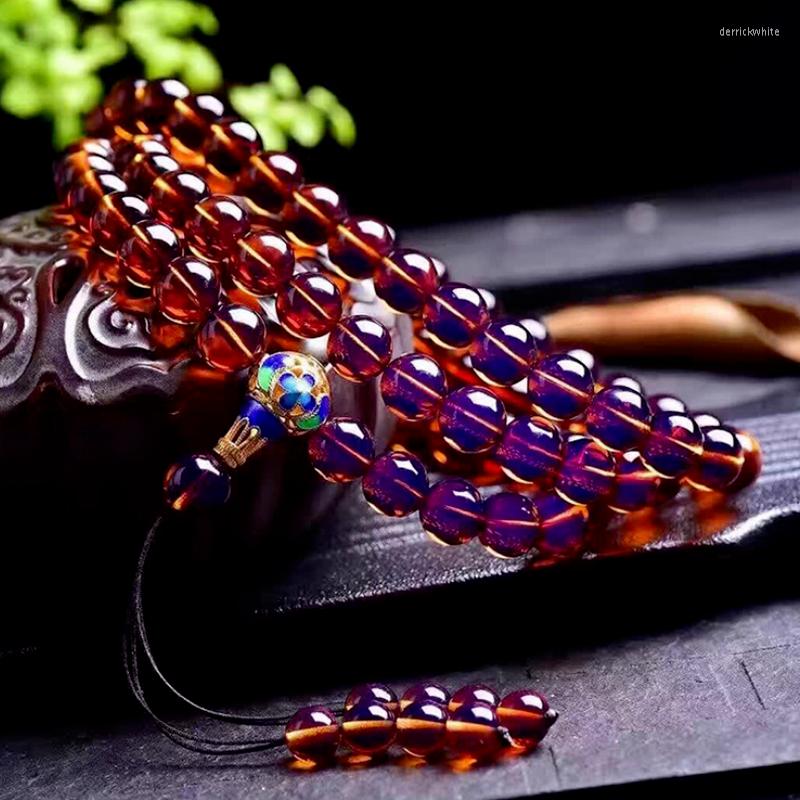 Chains Natural Dominica Lamper 108 Buddha Beads Bracelet Violet Honey Wax Amber For Men And Women String
Chains Natural Dominica Lamper 108 Buddha Beads Bracelet Violet Honey Wax Amber For Men And Women String