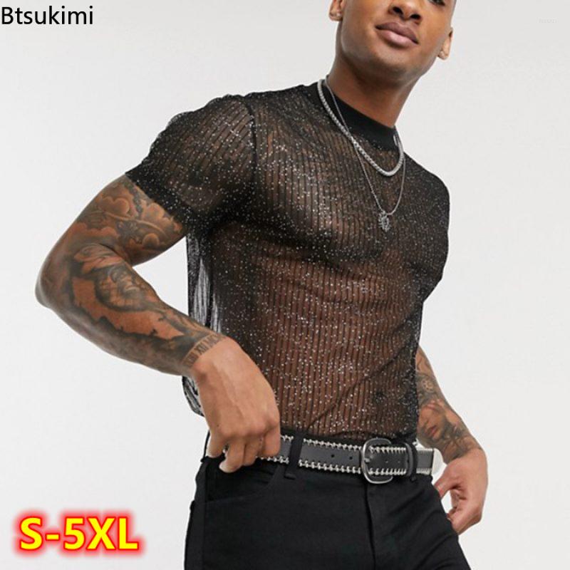 Men' T Shirts Plus Size 4XL 5XL Men Mesh Shirt See Through Short Sleeve Slim Shiny Party Nightclub Sexy T-shirts Thin Breathable Camiseta, Black
Men' T Shirts Plus Size 4XL 5XL Men Mesh Shirt See Through Short Sleeve Slim Shiny Party Nightclub Sexy T-shirts Thin Breathable Camiseta, Black