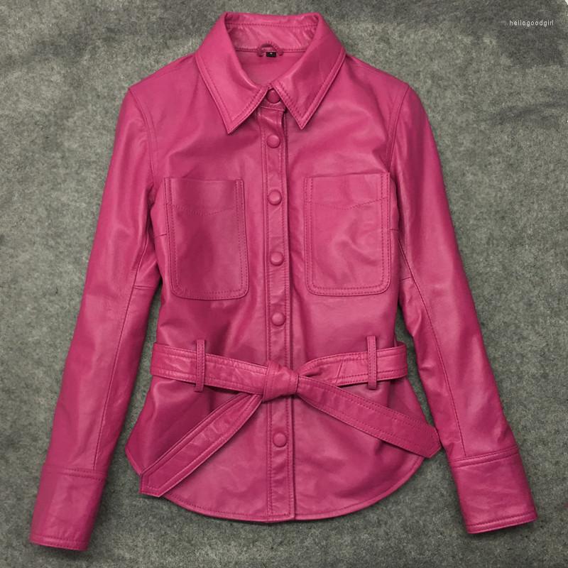 Women' Leather 2022 Fashion Autunm Winter Coat Women Black Genuine Jackets Motorcycle Natural Sheepskin Female 0211
Women' Leather 2022 Fashion Autunm Winter Coat Women Black Genuine Jackets Motorcycle Natural Sheepskin Female 0211