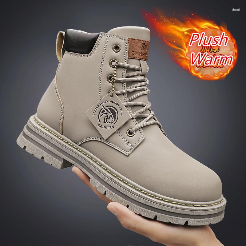 Boots Winter Men Leather Plush Snow Man Shoes Platform Sneaker Outdoor Warm Motorcycle Ankle Men's Sneakers Military, 0228 xing se
Boots Winter Men Leather Plush Snow Man Shoes Platform Sneaker Outdoor Warm Motorcycle Ankle Men's Sneakers Military, 0228 xing se